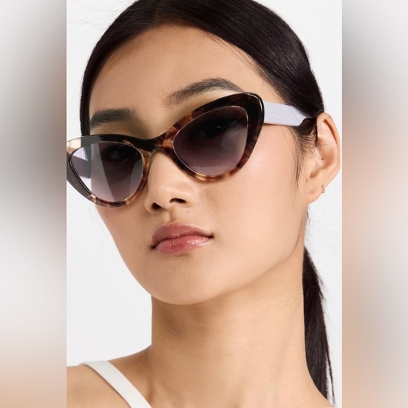 Prada NWT Havana Light Violet Gradient Blue Sunglasses - Picture 1 of 15
